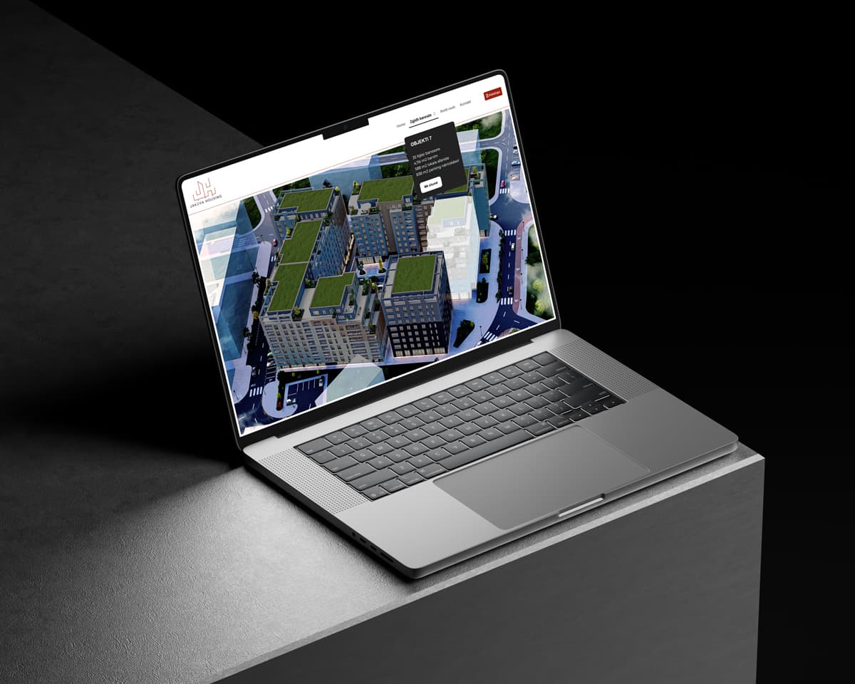 Jakova Construction project mockup