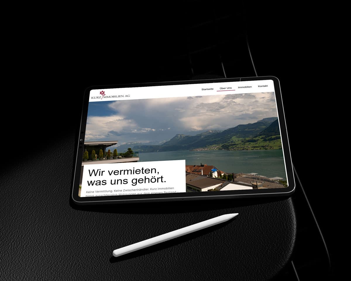 Kurz Immobilien project mockup