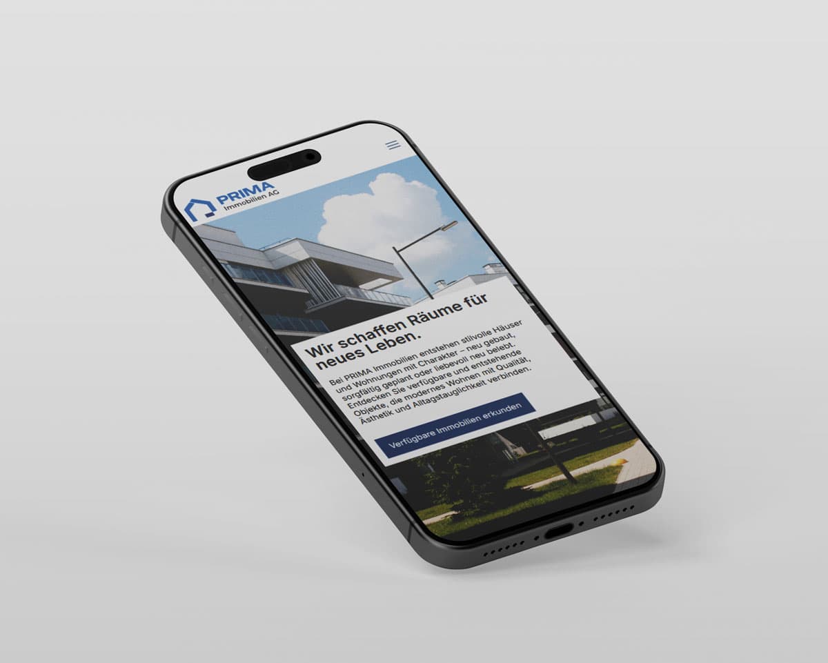 Prima Immobilien project mockup