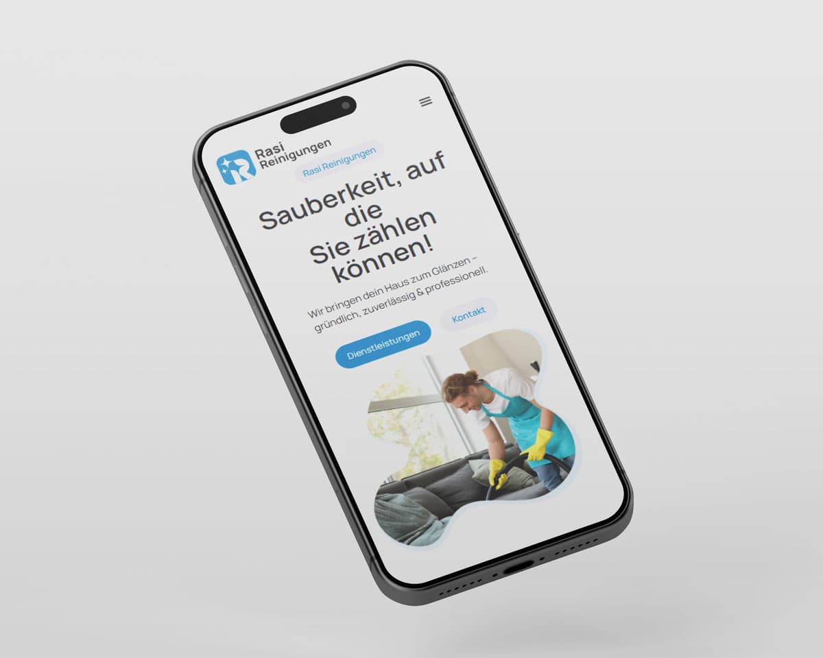 Rasi Reinigung project mockup