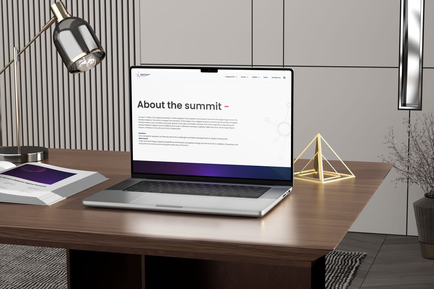 Western Balkans Digital Summit – Bildschirmaufnahme des Projekts