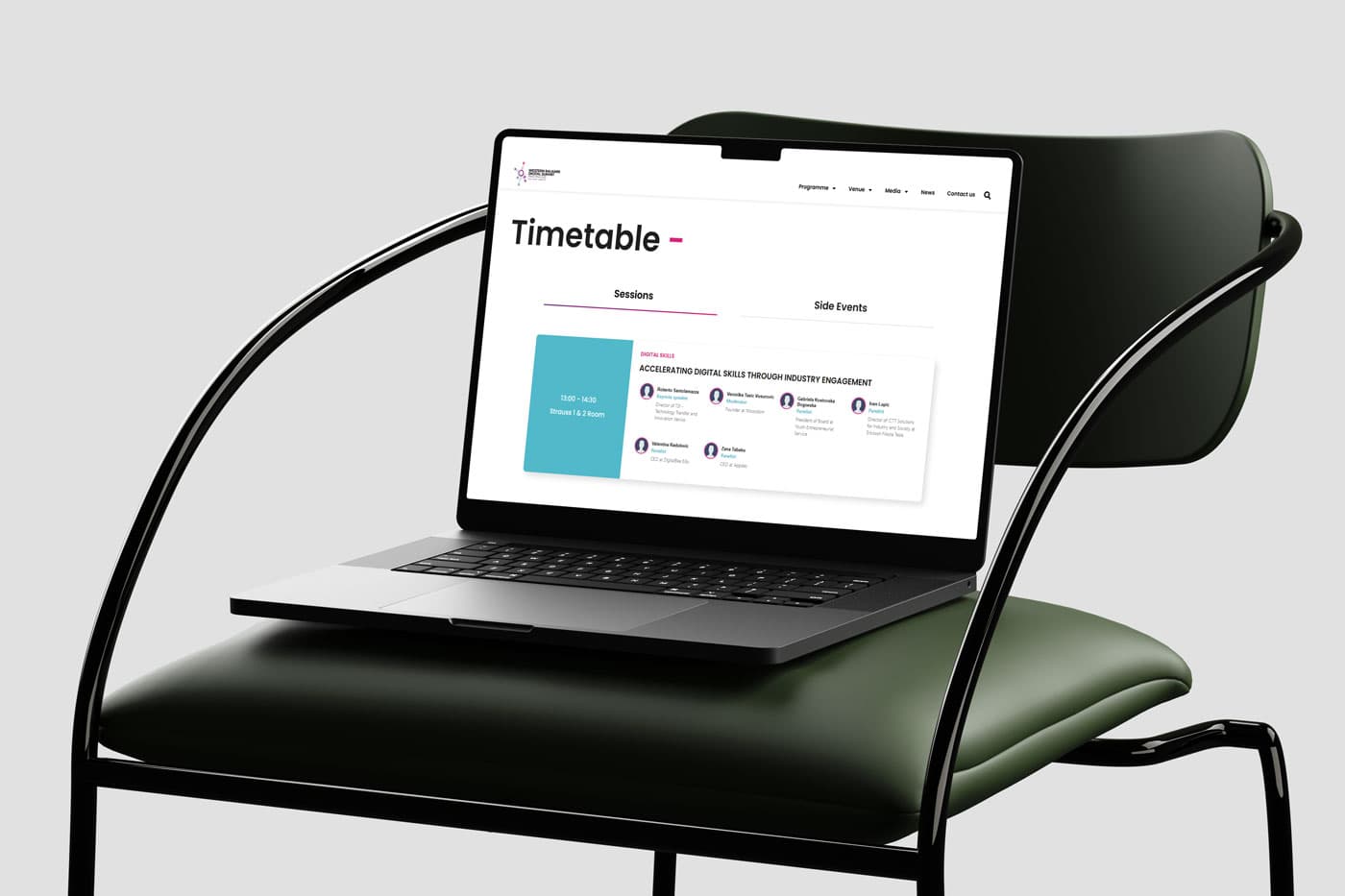Displaying timtable of the summit