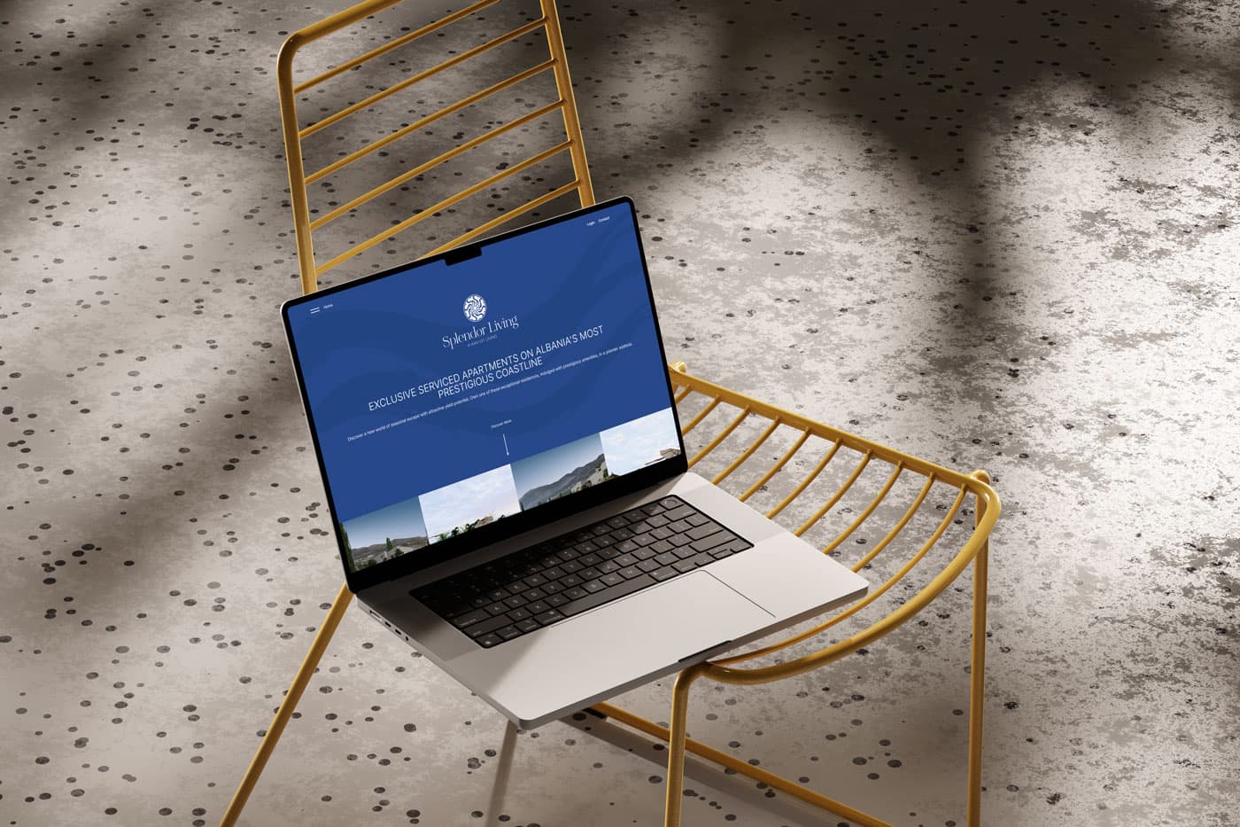 Screenshot of Premium brand identity and website for a luxury residence